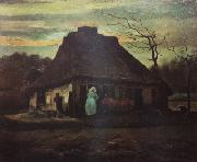 Vincent Van Gogh, Cottage at Nightfall (nn04)